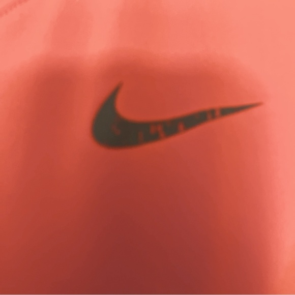 NIKE PRO ACTIVEWEAR JERSEY TANK SIZE M ORANGE WITH GRAY TRIM SLEEVELESS - Picture 5 of 7